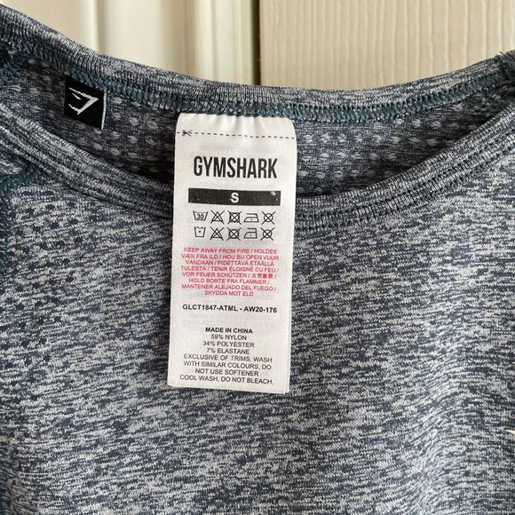 2-PIECE GYMSHARK VITAL BLUE MARL SET - Picture 3 of 4